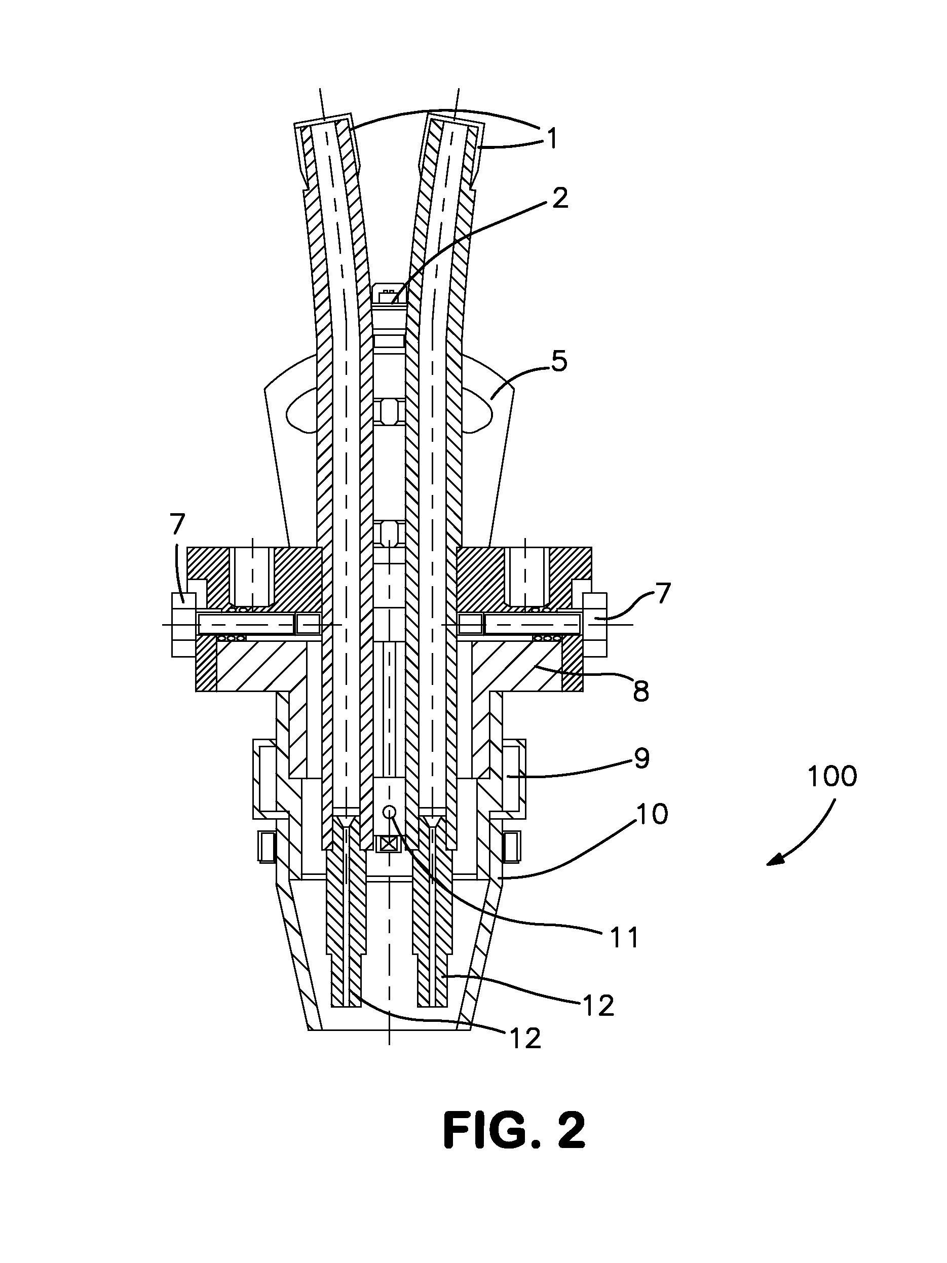 Double wire GMAW welding torch assembly and process