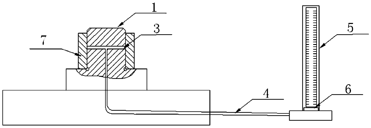 Air-electric detecting device for quickly detecting inner diameters of holes