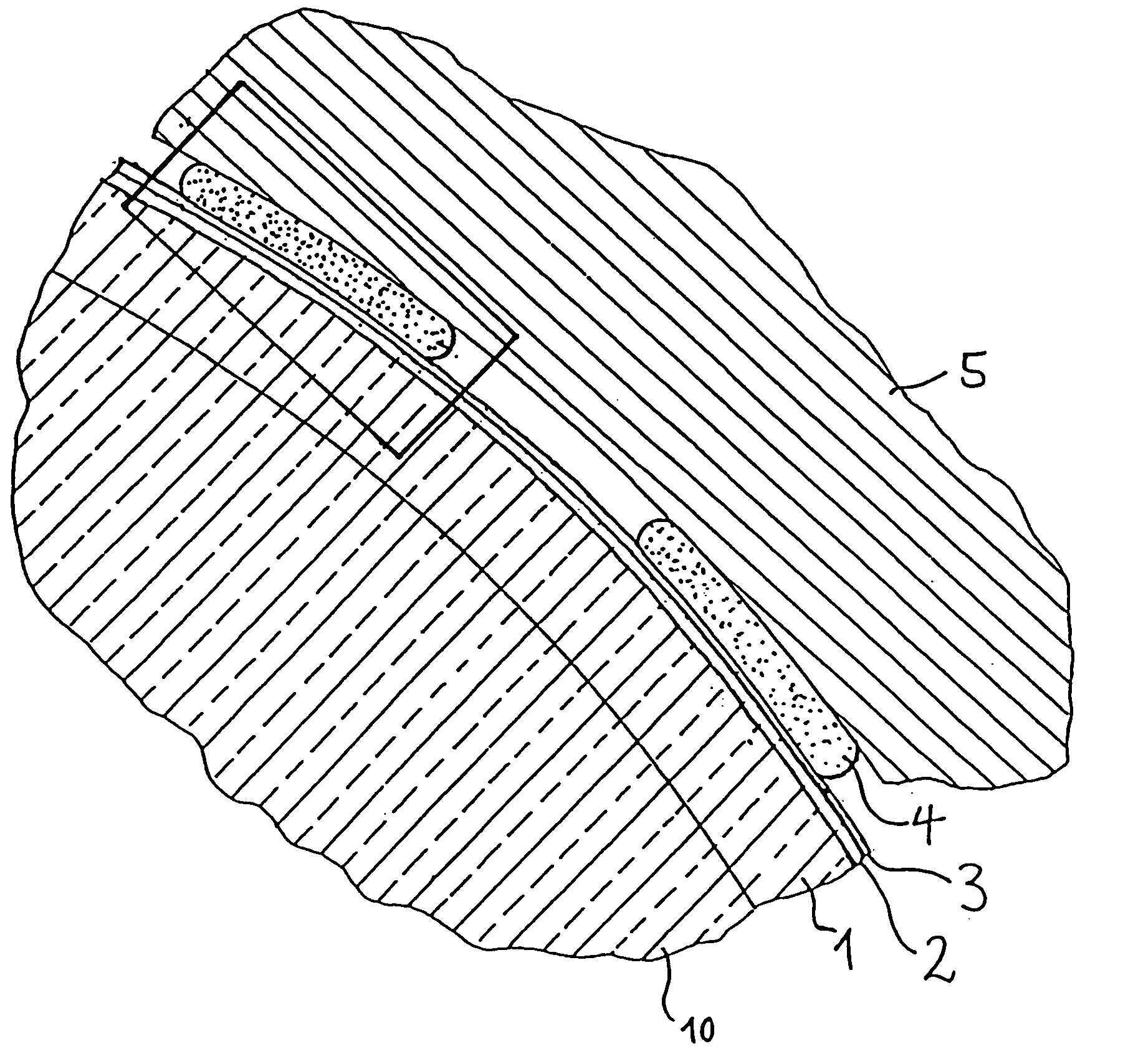 Optical mount with UV adhesive and protective layer