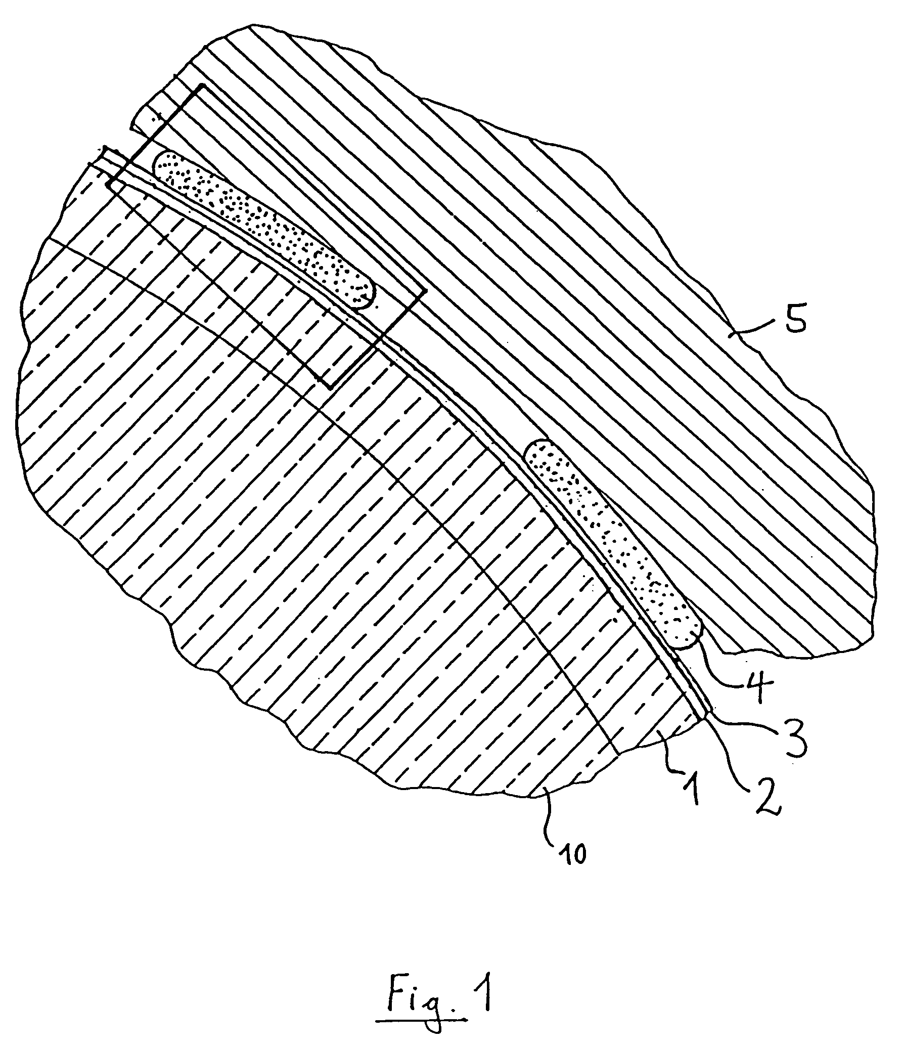 Optical mount with UV adhesive and protective layer