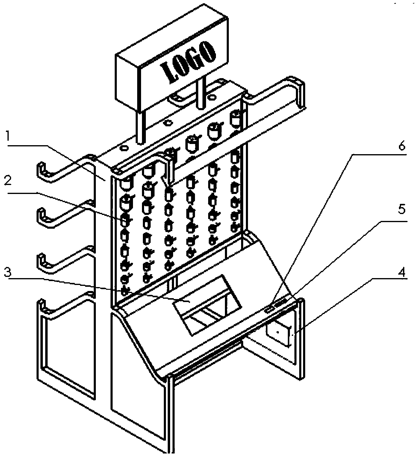 Automatic multiplex solenoid valve two-state energy-saving display platform and control method thereof