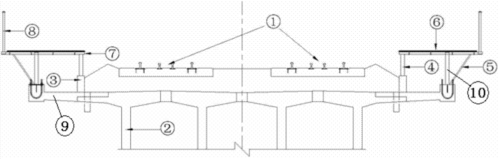 Railroad bridge evacuation platform