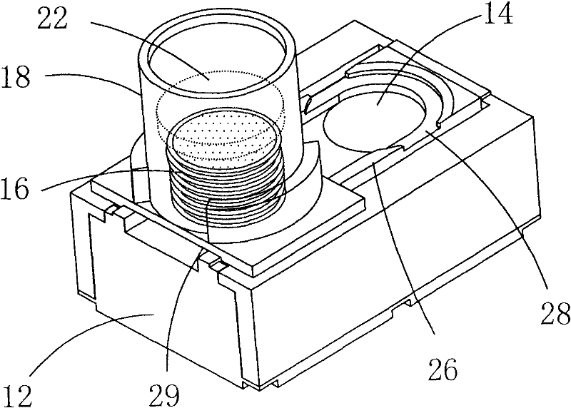 Ear muff allotting device