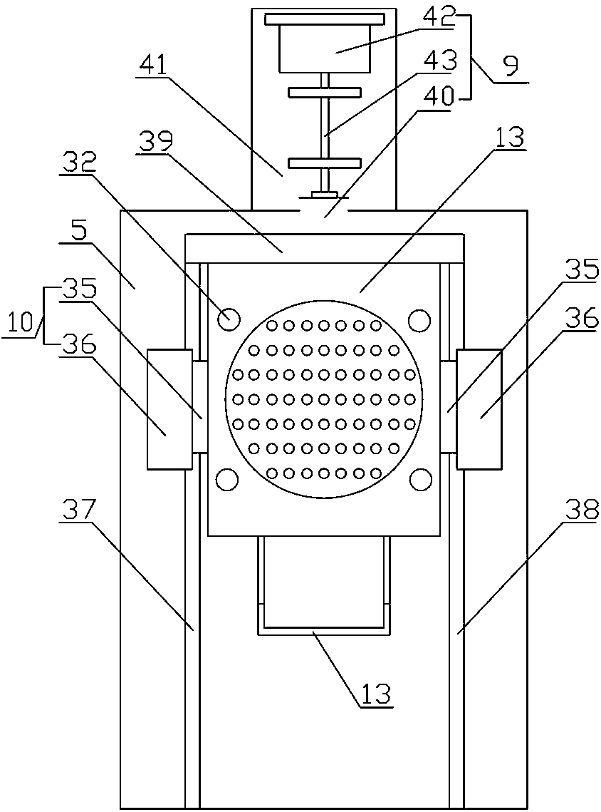 Vulcanizing machine for forming rubber damping seat