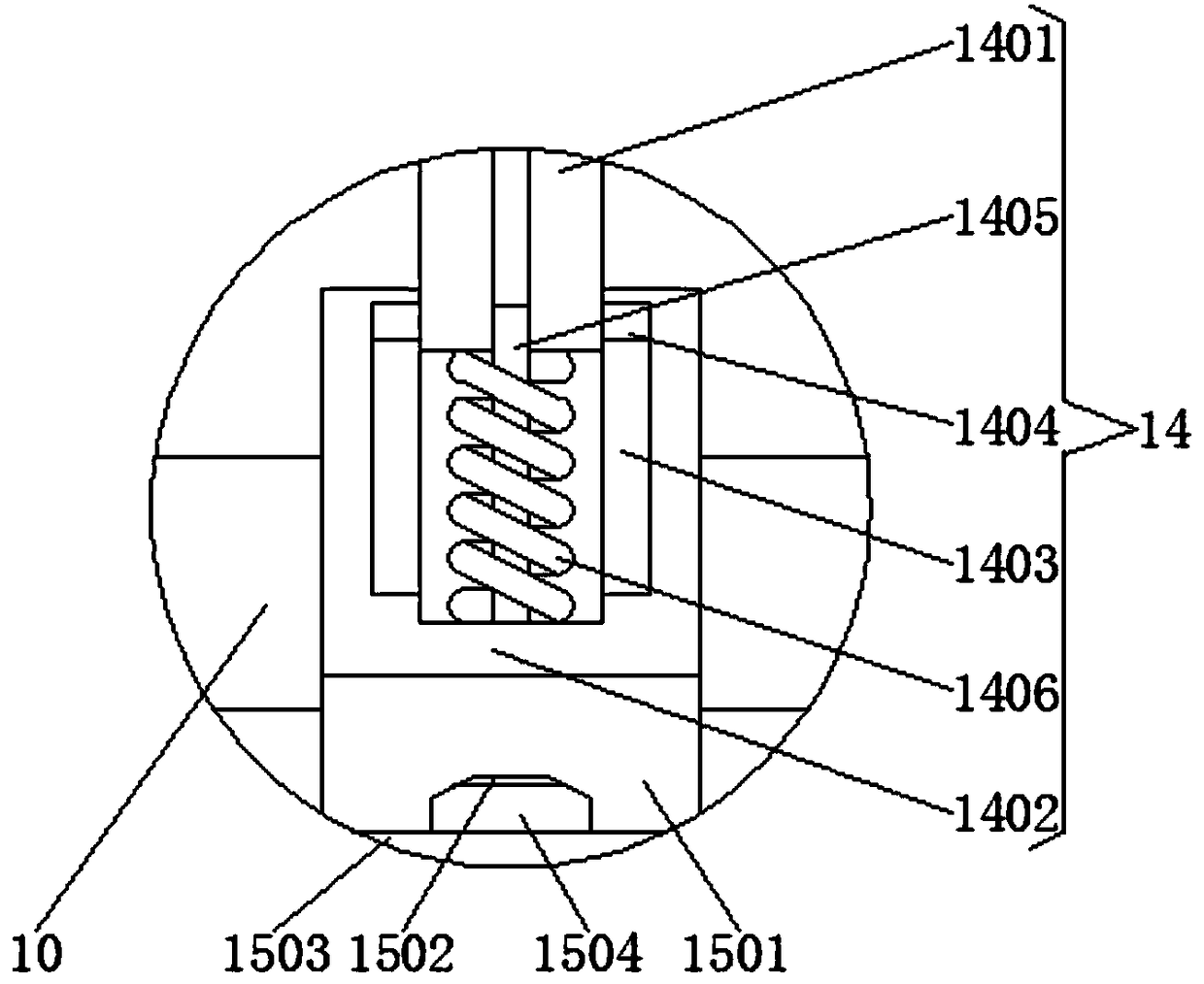 Leek water splashing device based on centrifugal water splashing and air flow