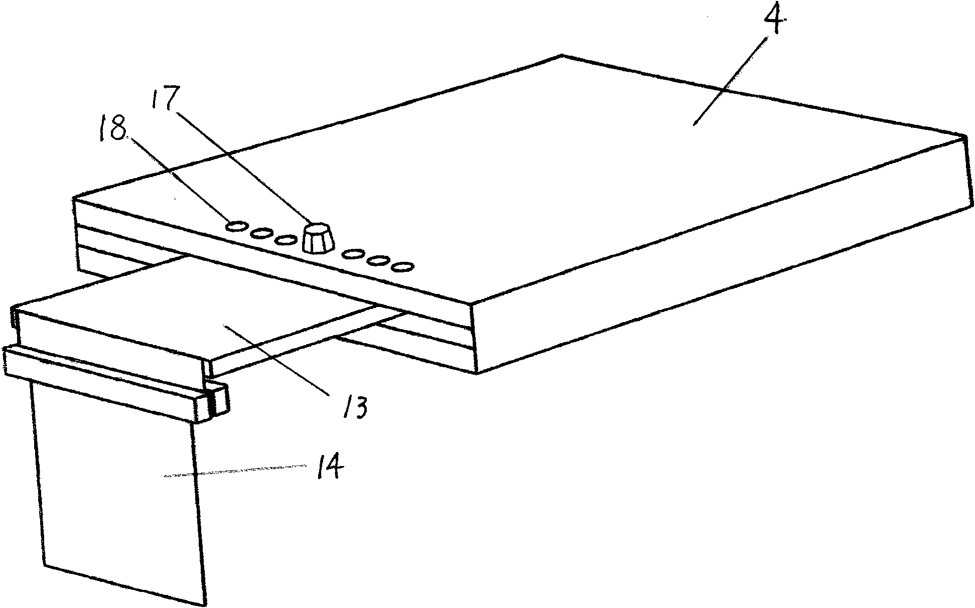 Assembly auxiliary equipment of 3D stereoscopic image projection playing system