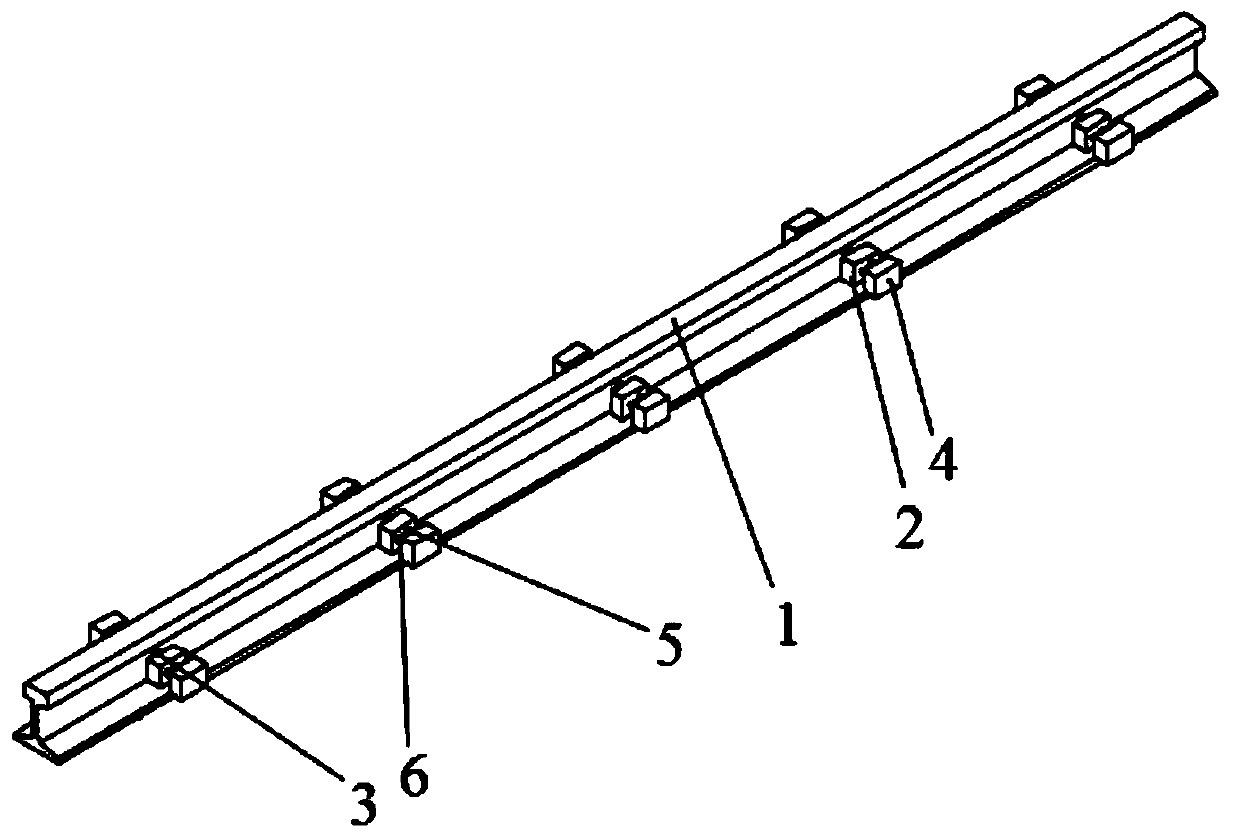 Power vibration absorbing energy consuming device for delaying steel rail corrugation development