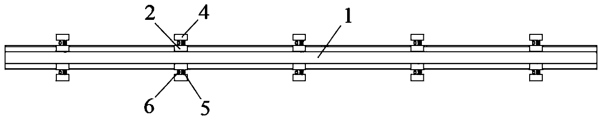 Power vibration absorbing energy consuming device for delaying steel rail corrugation development