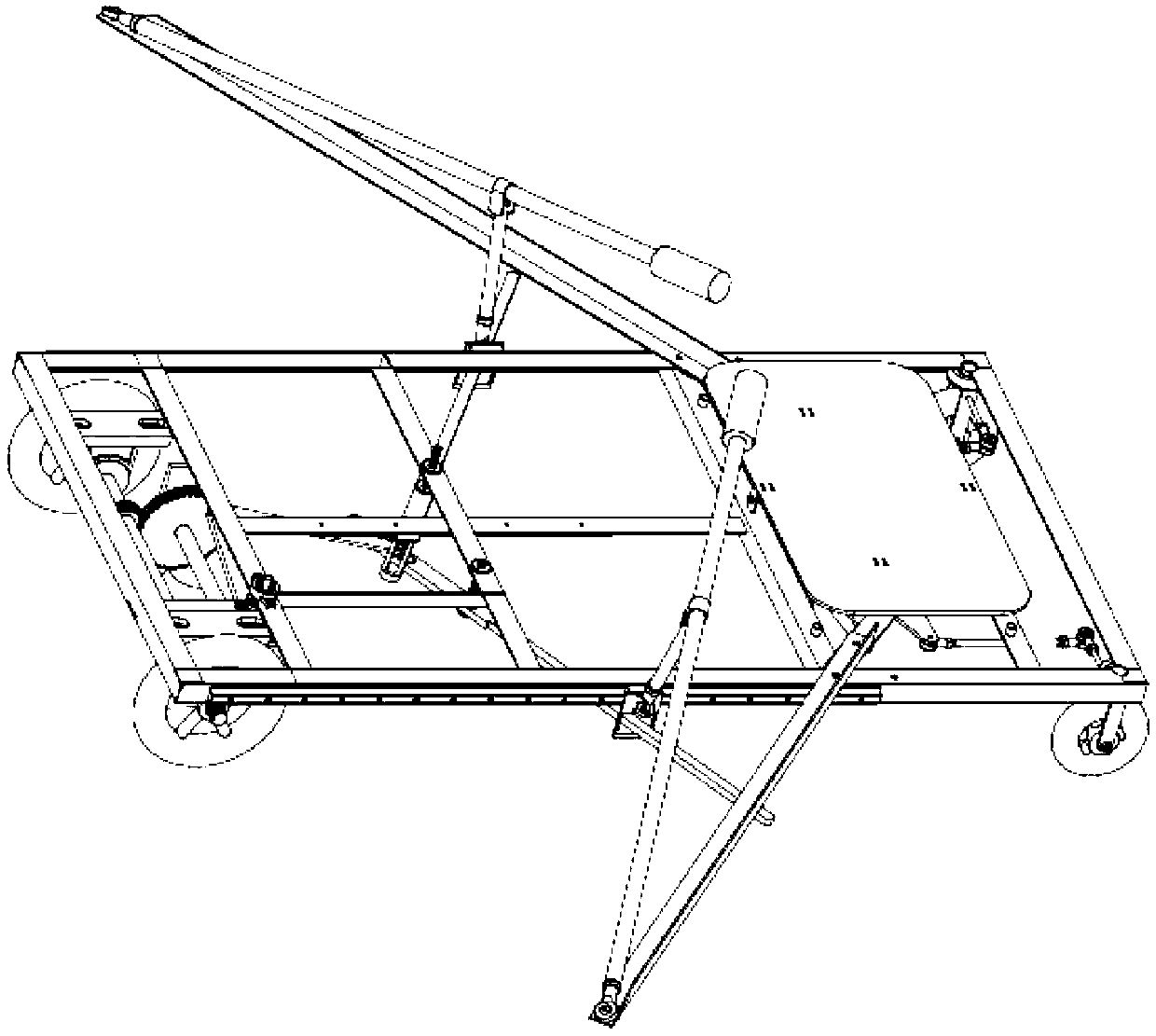 Integrated skiing and rowing simulated motion purely mechanical multifunctional recreational vehicle