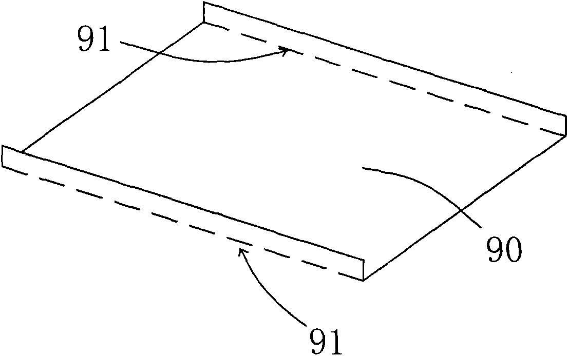 Cutting and bending device and membrane cutting and bending method