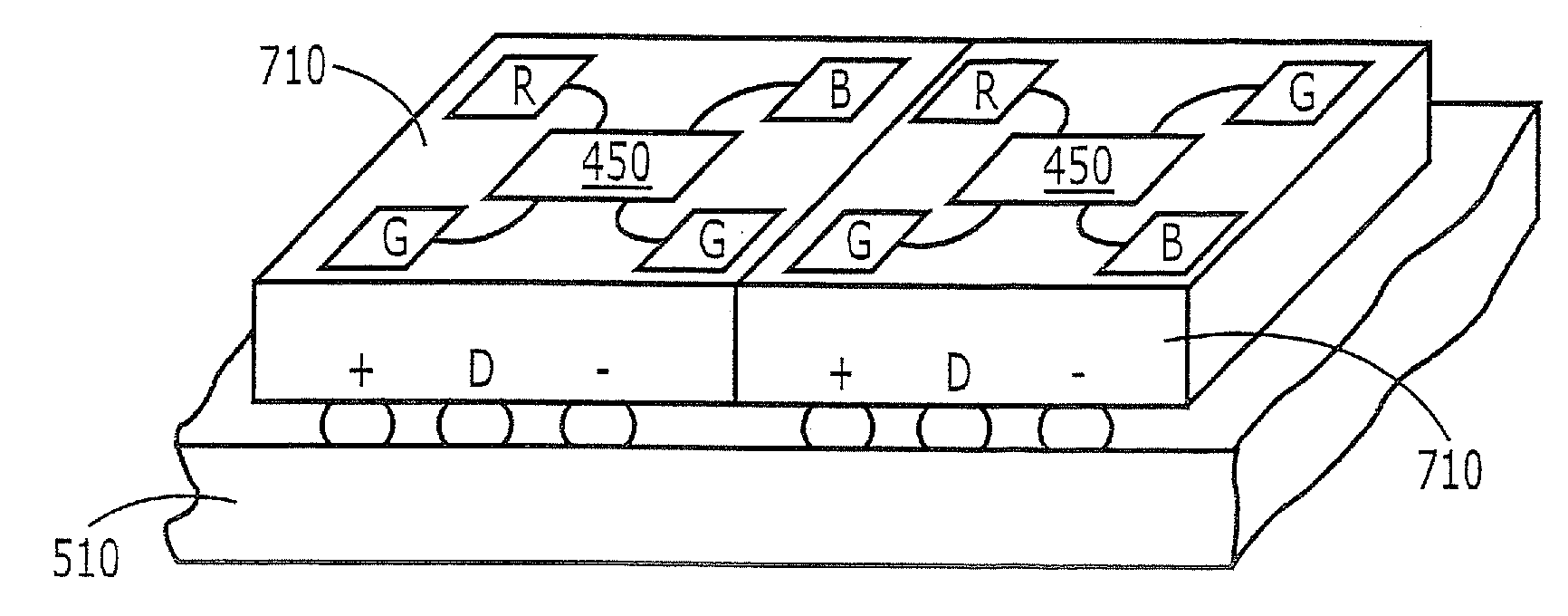 Independent control of light emitting diodes for backlighting of color displays