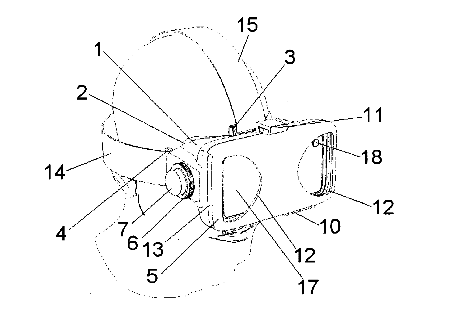 Graphic display adapter device for mobile virtual stereoscopic vision