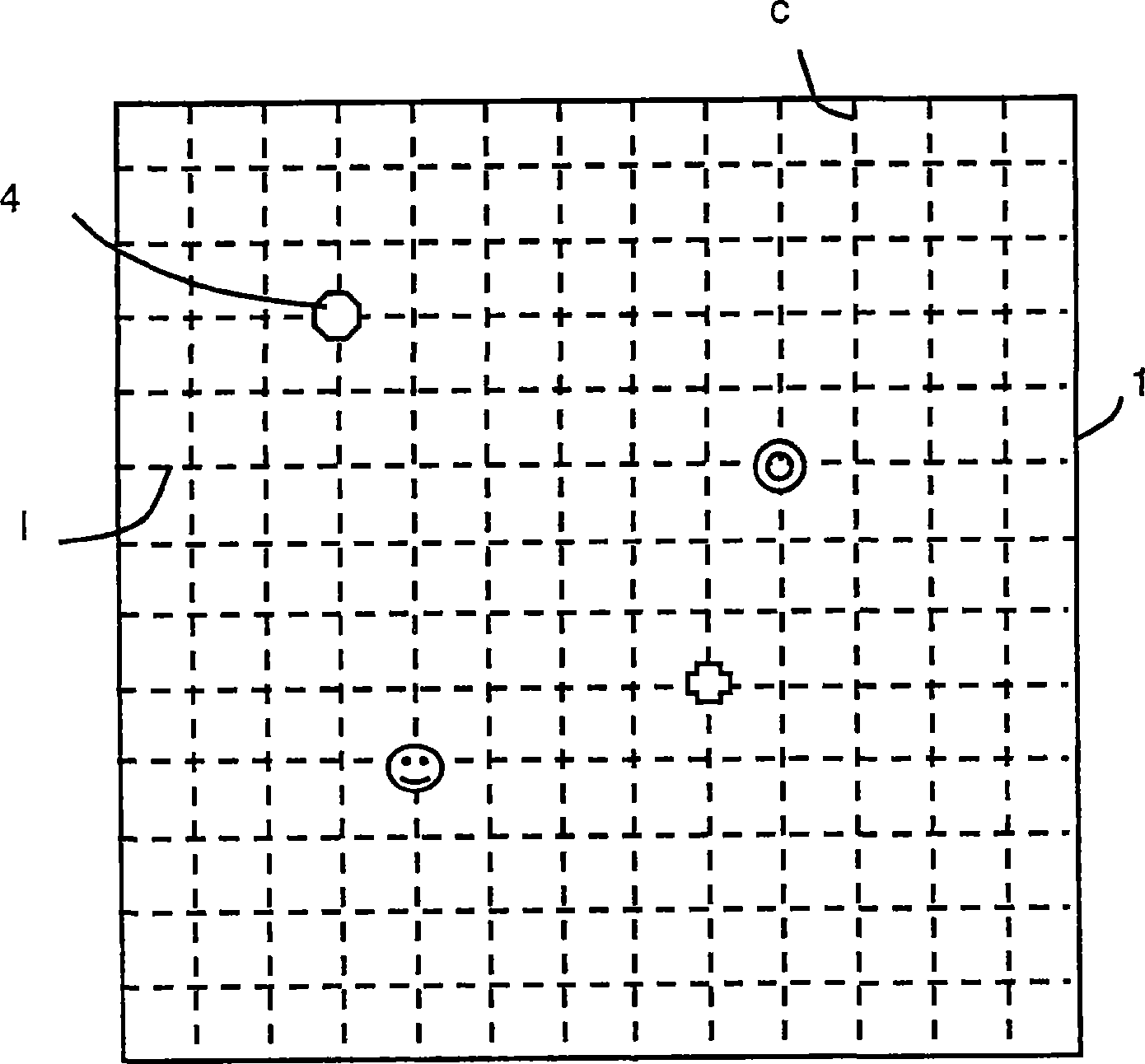 Electronic educational game set having communicating elements with a radio-frequency tag