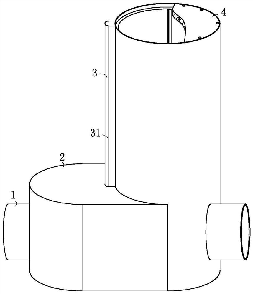 An urban underground pipeline wastewater treatment device