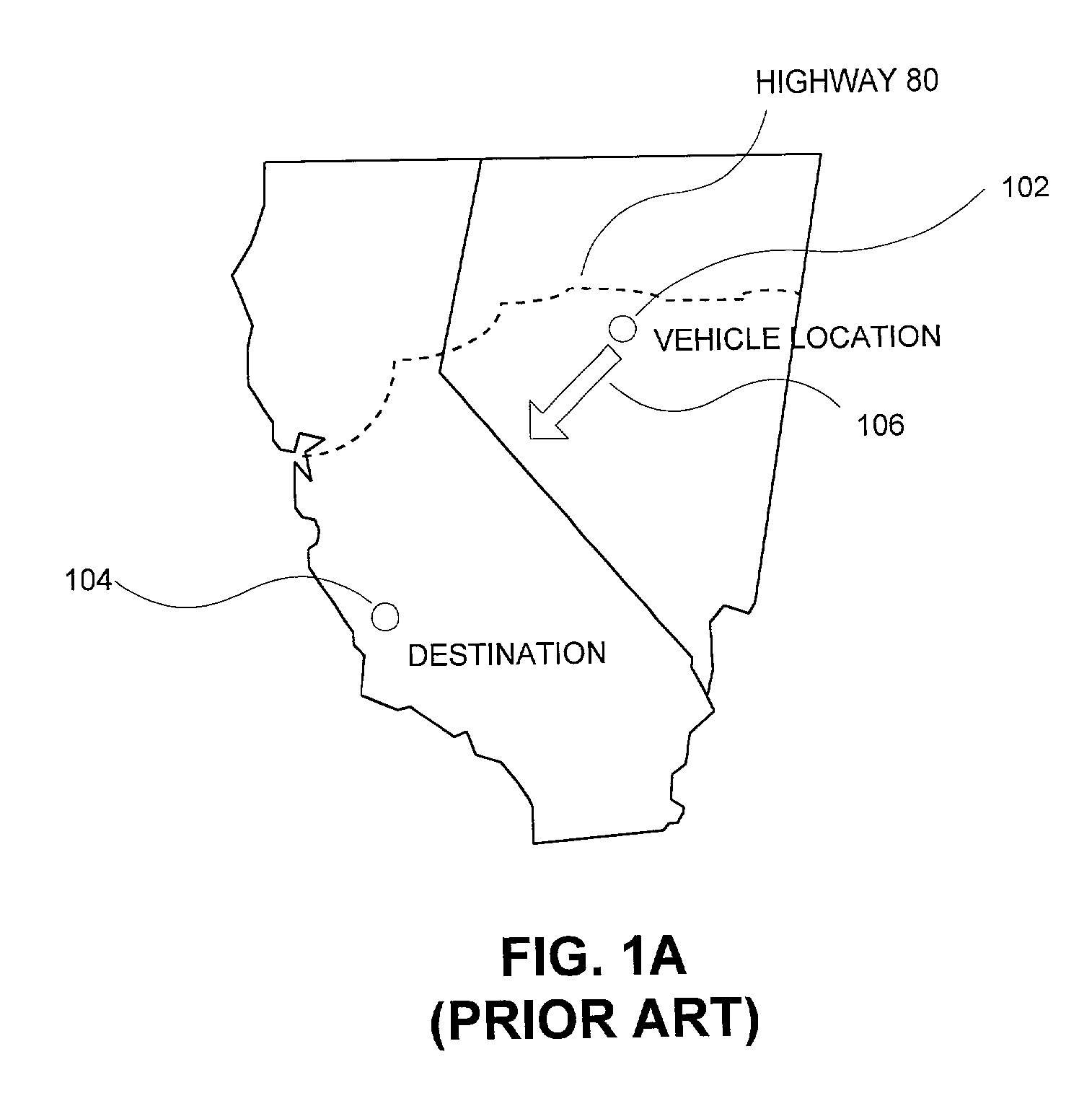 Indicating directions to destination and intermediate locations in vehicle navigation systems