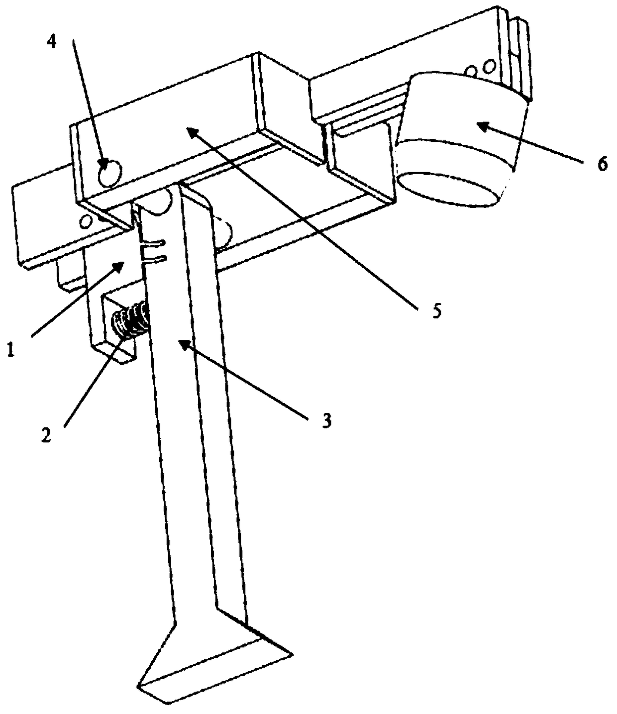 Automatically controlled electric vehicle support tripod and using method thereof