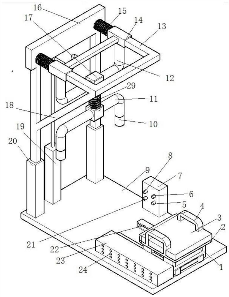 Household rehabilitation exercise device suitable for different heights