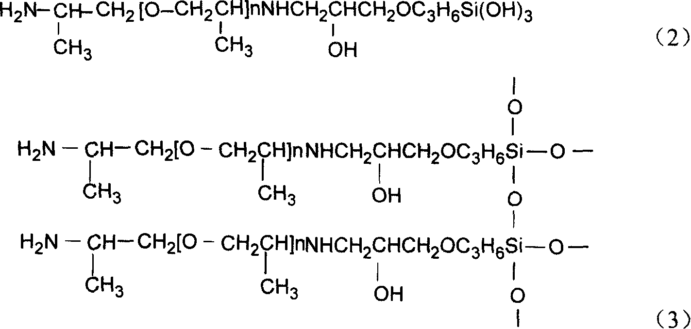 Polyether amide modified silicane sol, preparation method and use thereof