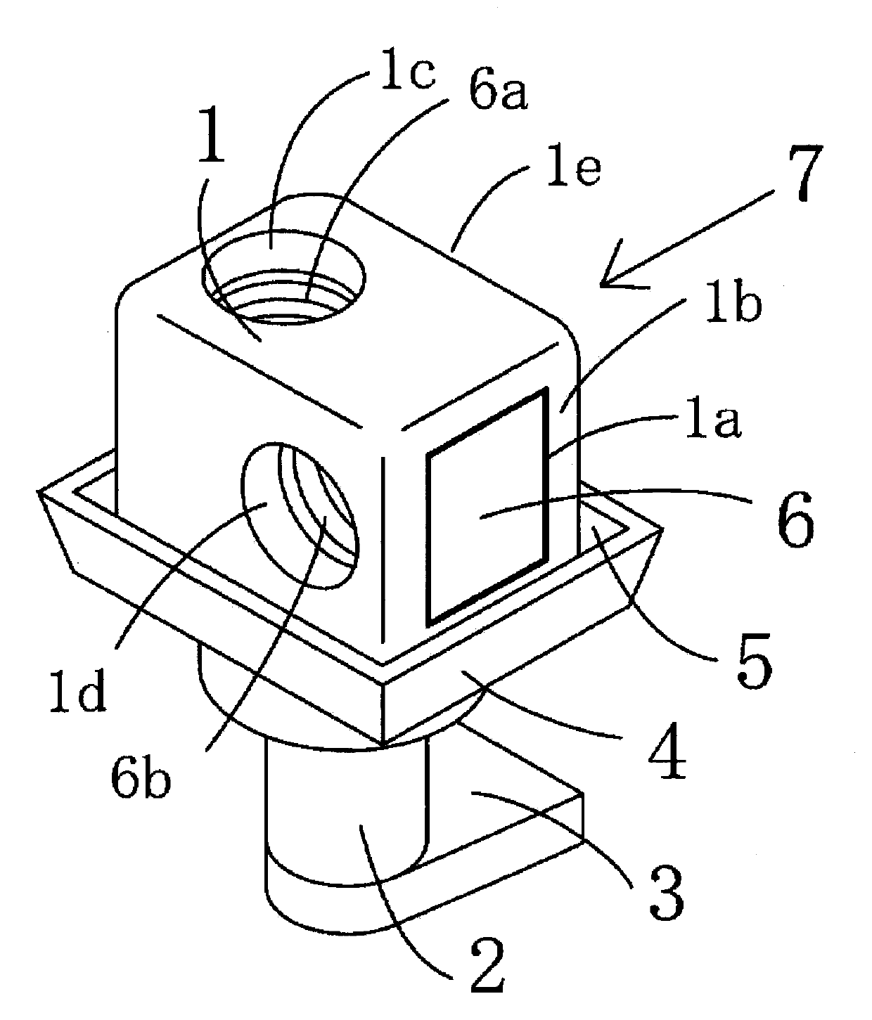 Terminal part for storage battery, resin winding terminal for storage battery, manufacturing method thereof, storage battery including terminal part, and automobile equipped with storage battery