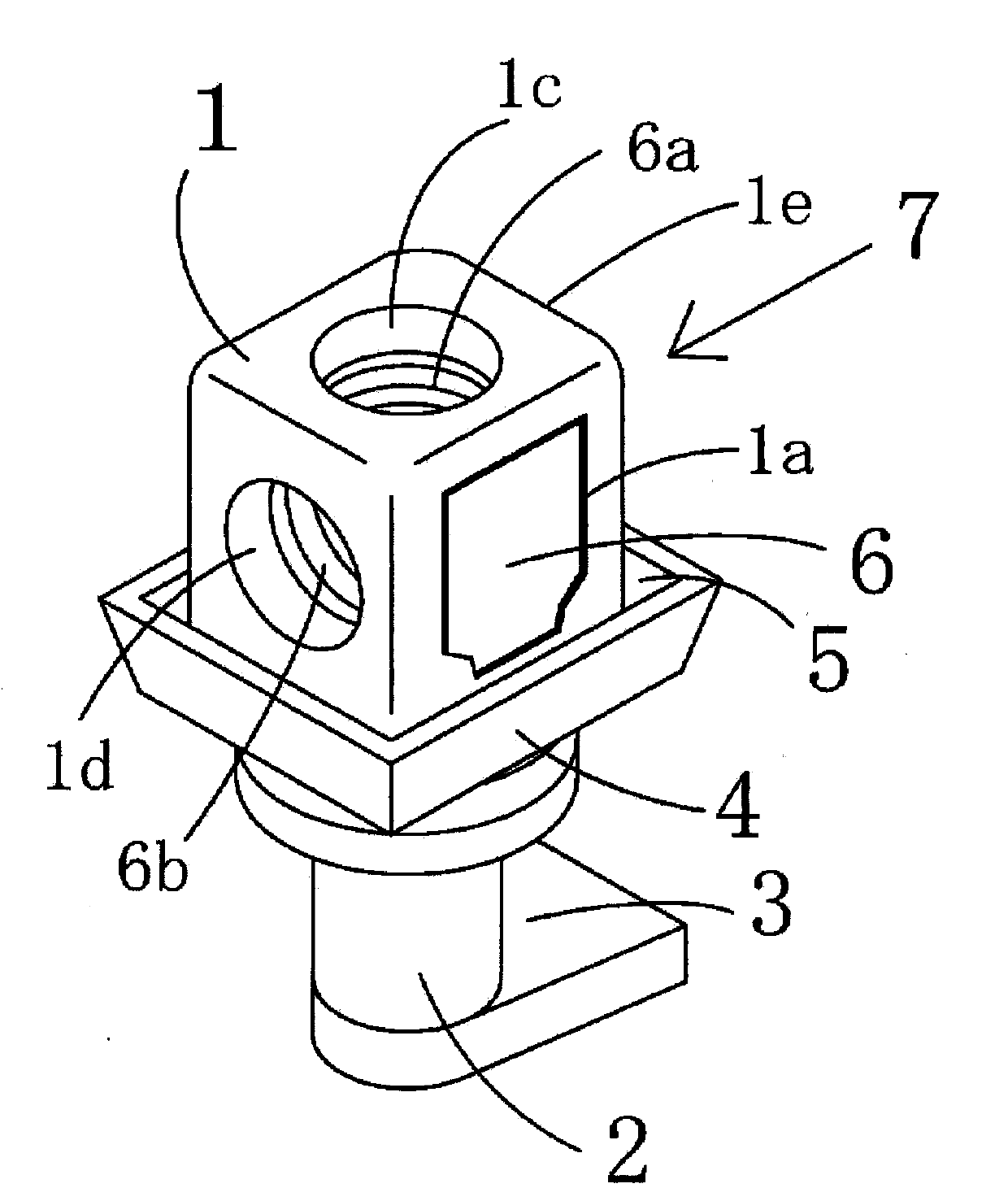 Terminal part for storage battery, resin winding terminal for storage battery, manufacturing method thereof, storage battery including terminal part, and automobile equipped with storage battery