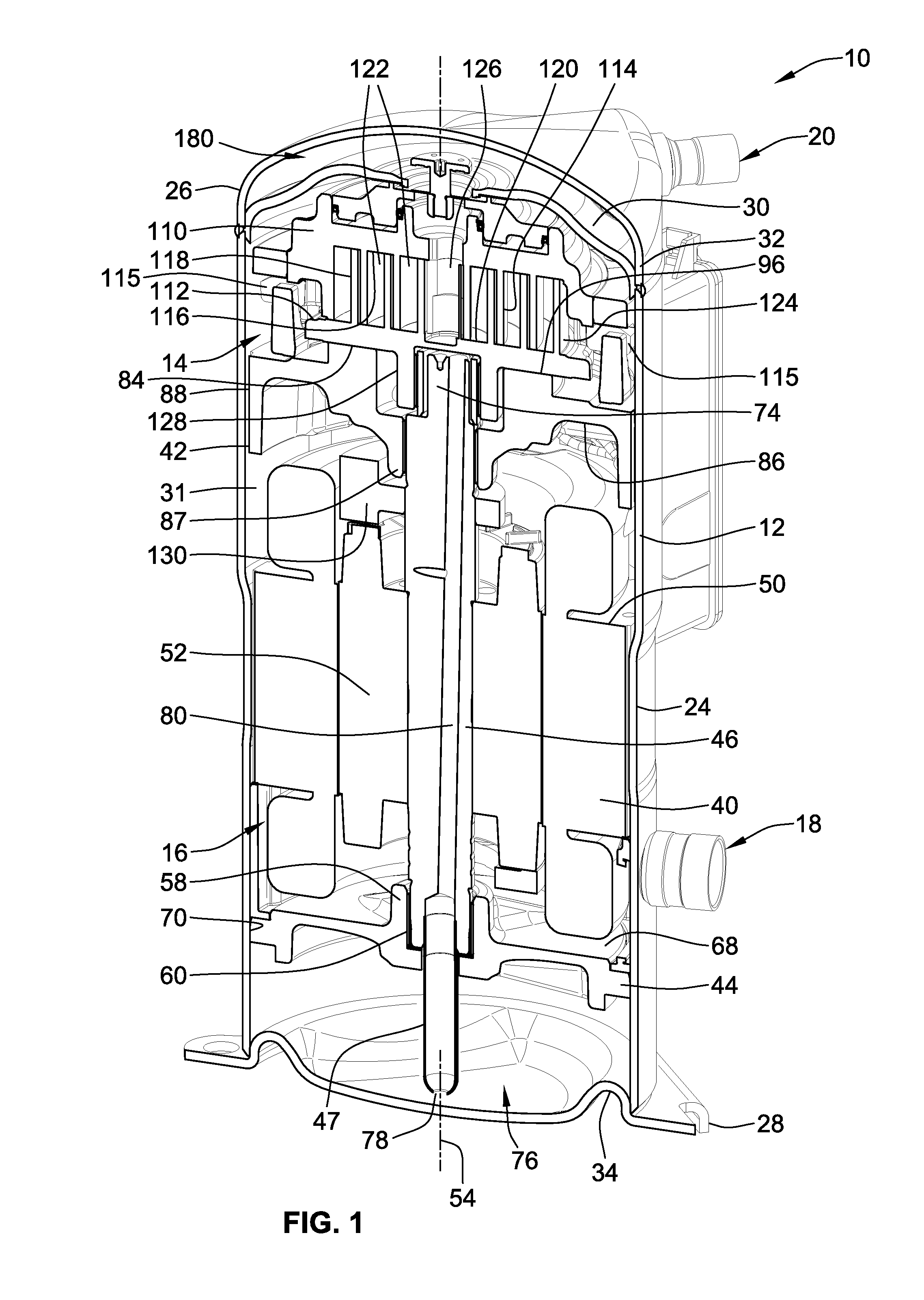 Floating scroll seal with retaining ring