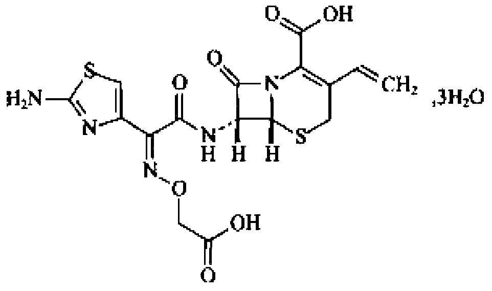 Suspension granules for cefixime composition and preparation method thereof