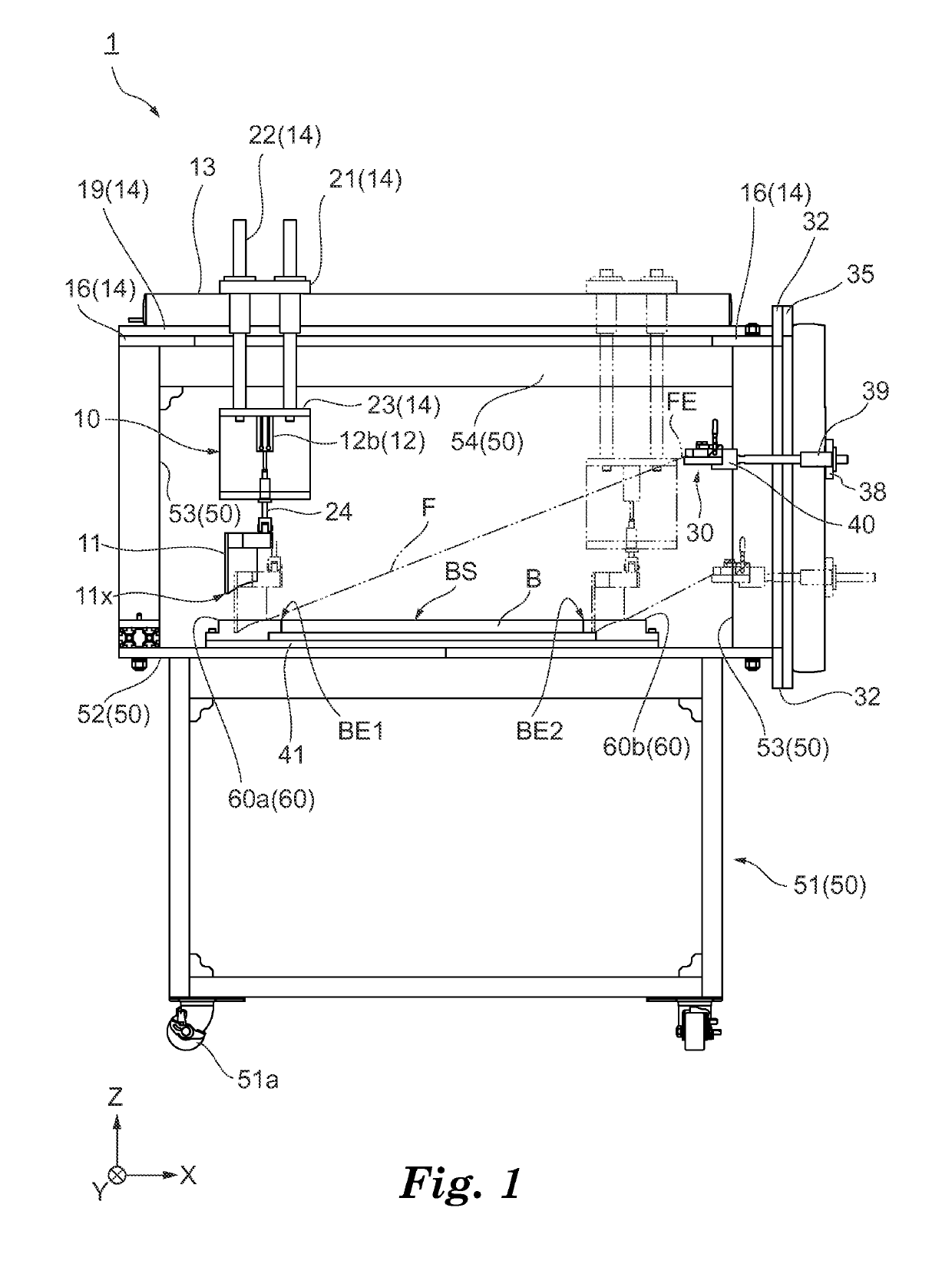 Application method for a film