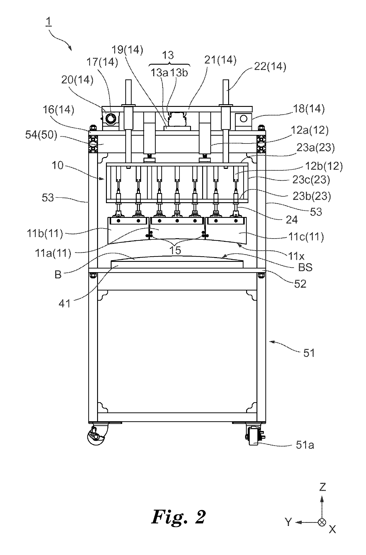 Application method for a film