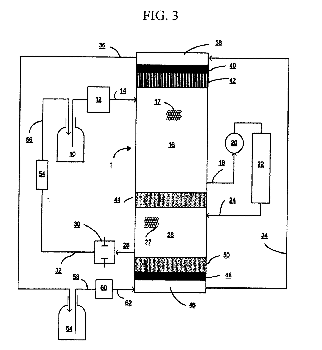 Chambered ion reflux system for ion chromatography, apparatus and method of use