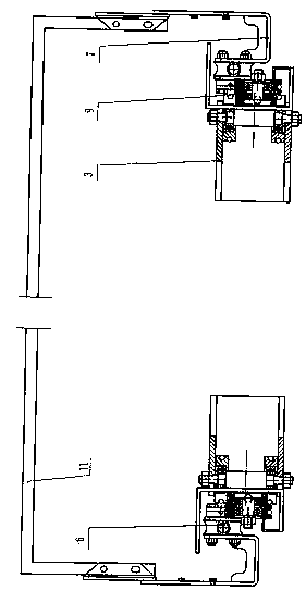 Automatic cover tarpaulin device for carriage and application method