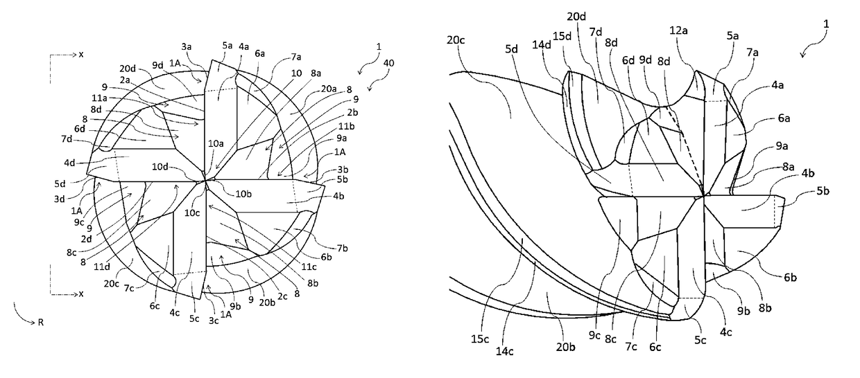 Ceramic end mill and method for cutting difficult-to-cut material using the same