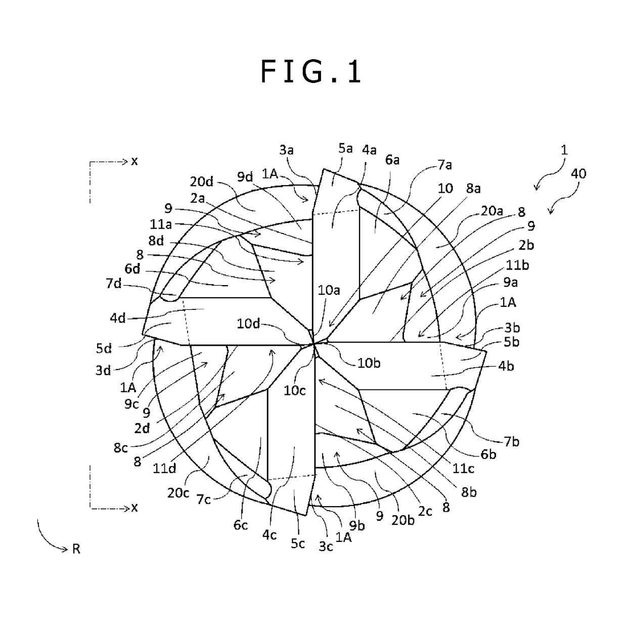 Ceramic end mill and method for cutting difficult-to-cut material using the same