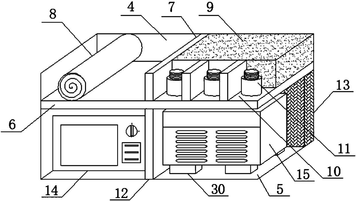 Middle structure for humanoid robot