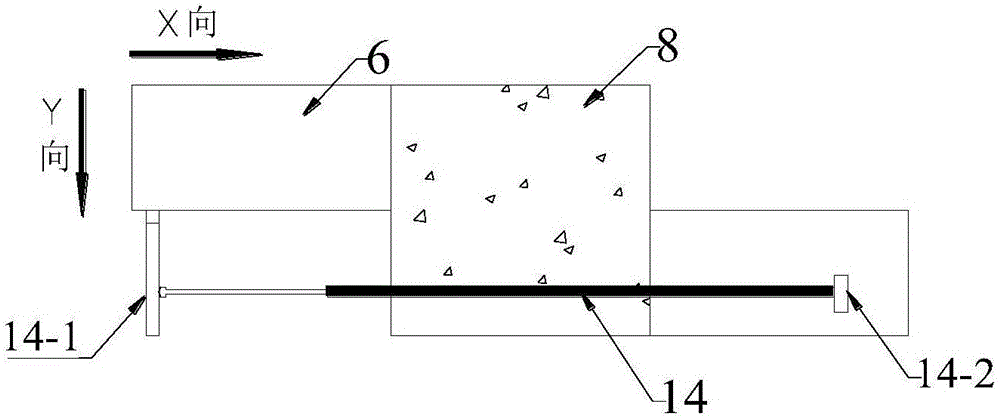 True triaxial shear rock mass shearing seepage test device suitable for high seepage pressure, and test method of test device