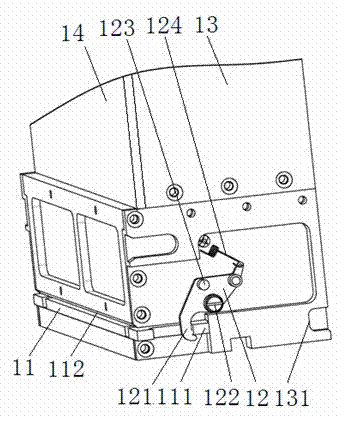 Pulling plate type magazine discharging device