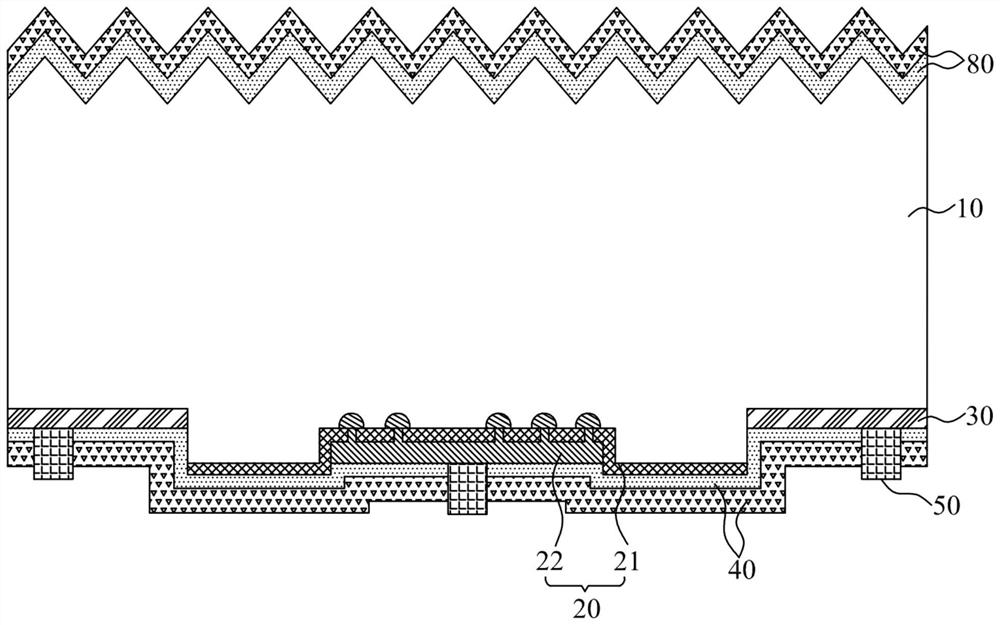 Selective contact area buried solar cell and back contact structure thereof