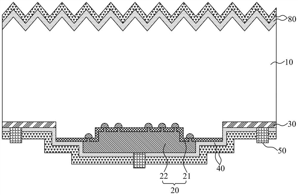 Selective contact area buried solar cell and back contact structure thereof