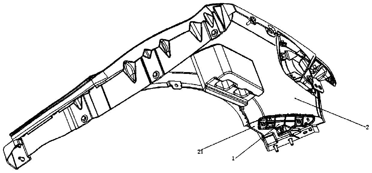 Plug-in type fender structure