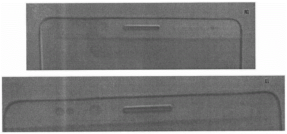 Transfer processing method for glass base material of cover board