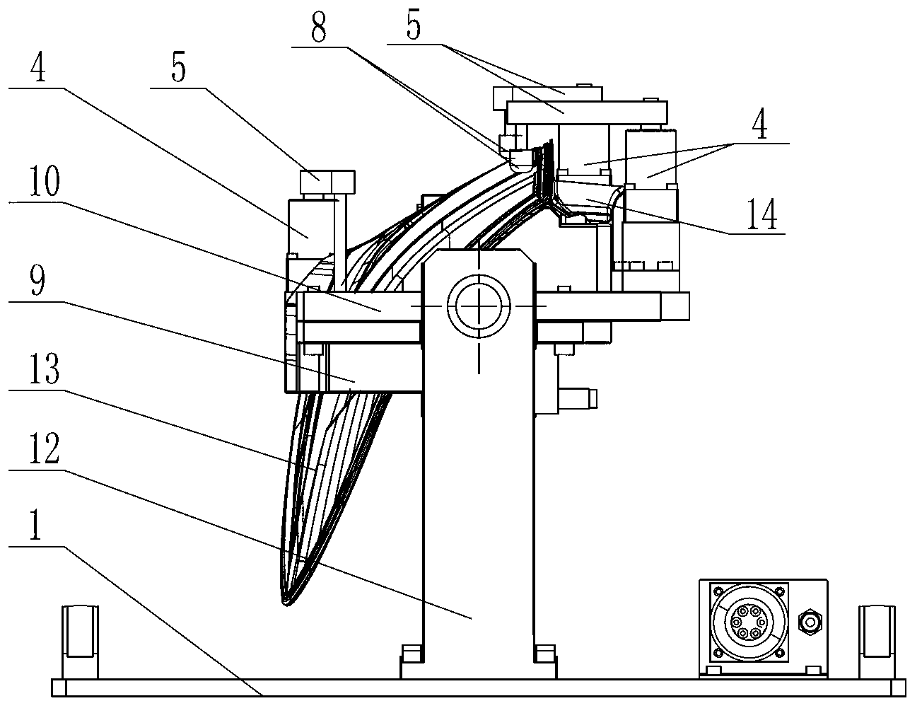 Assembling device for decorative rings and shells of lamps of automobiles