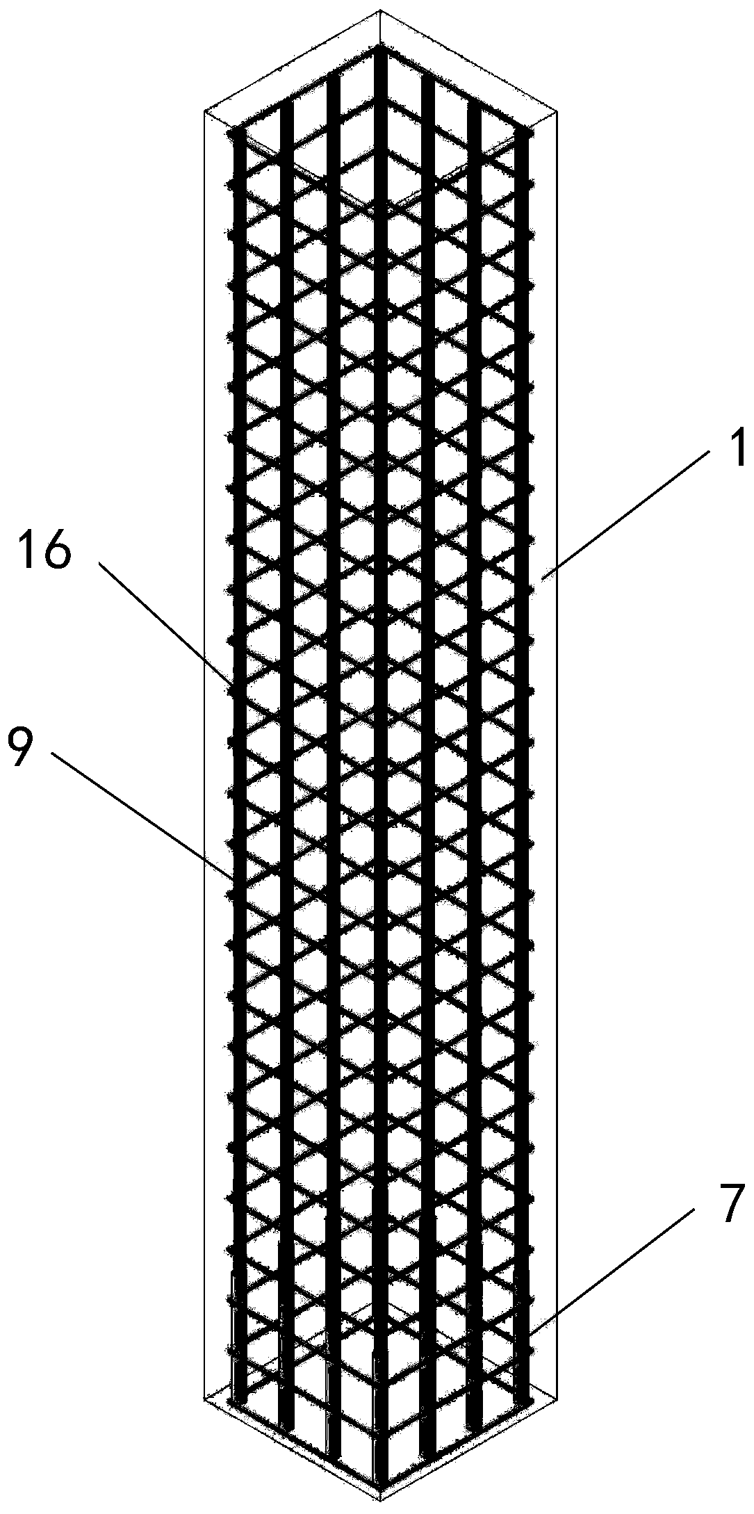 A connection method between a detachable assembled column and a ductile node of the foundation