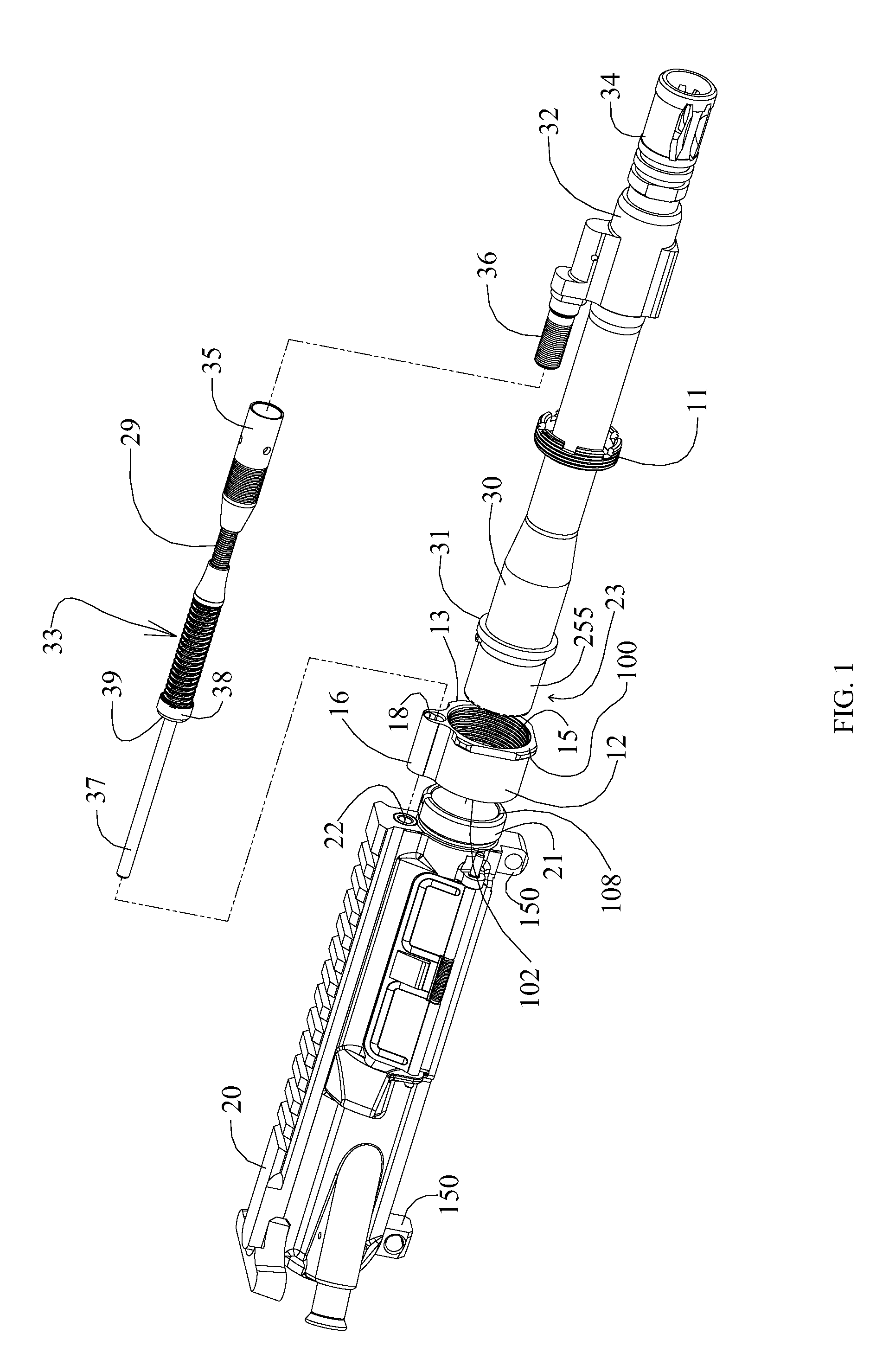 Barrel nut assembly and method to attach a barrel to a firearm using such assembly