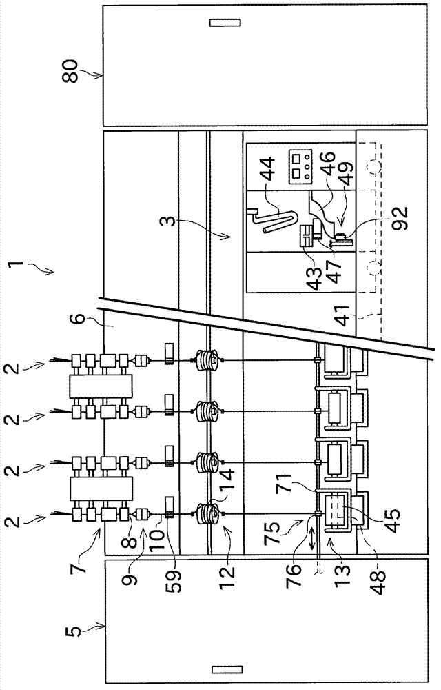 Yarn winding machine and yarn winding unit