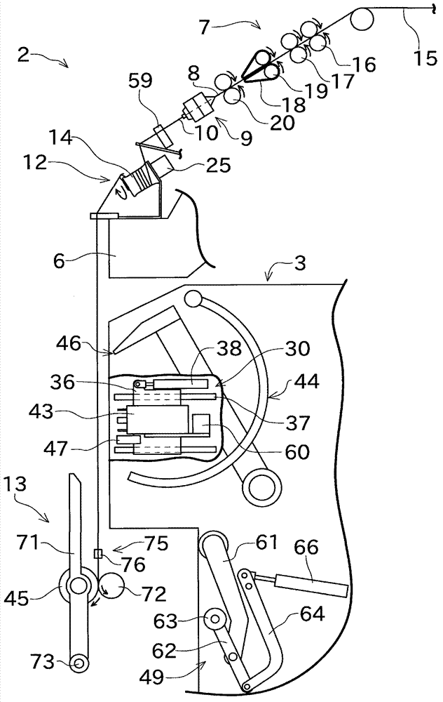 Yarn winding machine and yarn winding unit