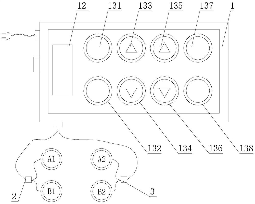 Intelligent vision low-frequency physiotherapy nursing instrument