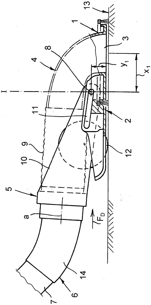 Floor nozzle for a vacuum cleaner