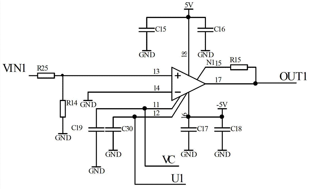 Multi-channel signal amplifying circuit of low-duty ratio narrow pulse signal and control method