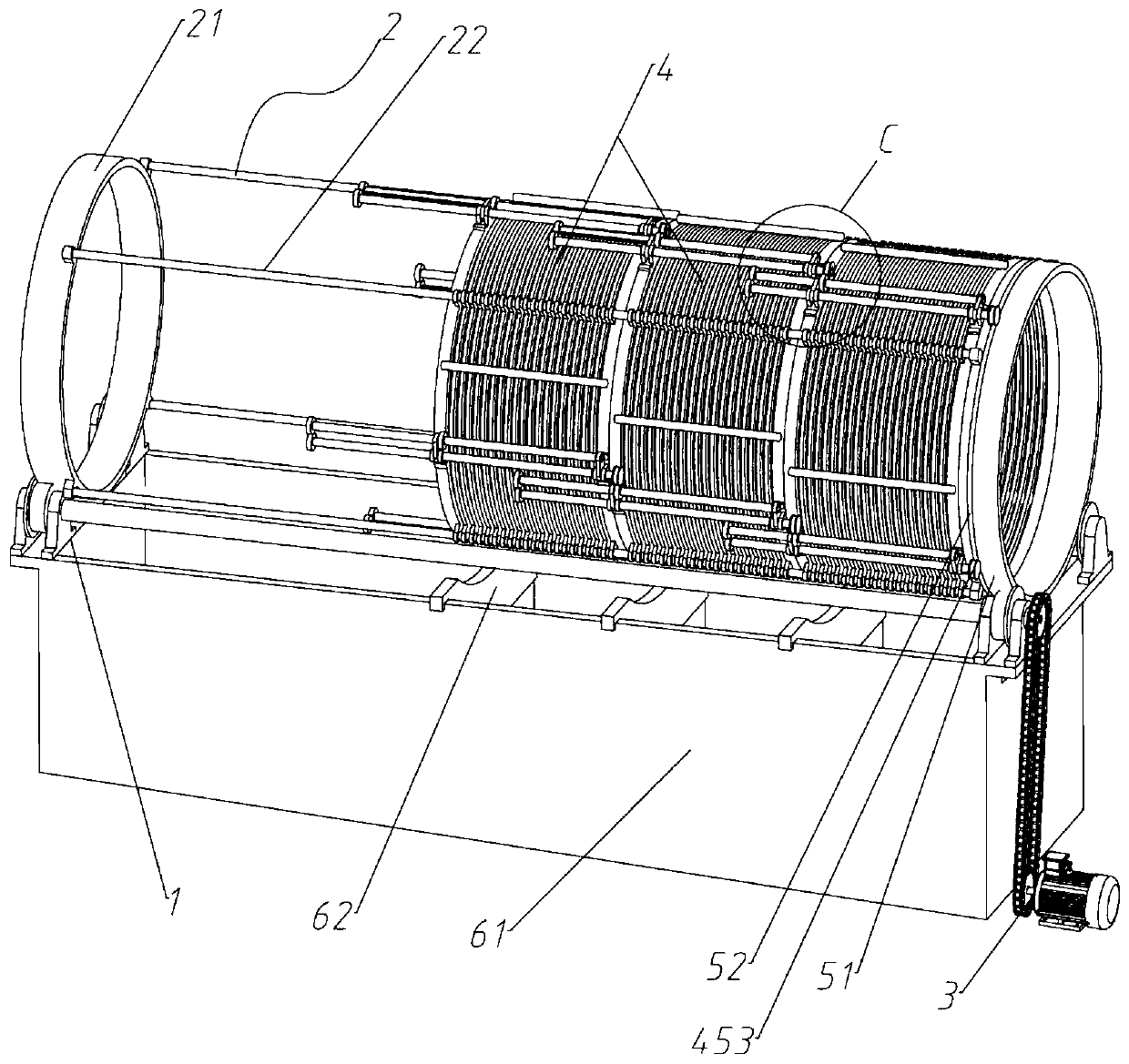 Nut size screening device