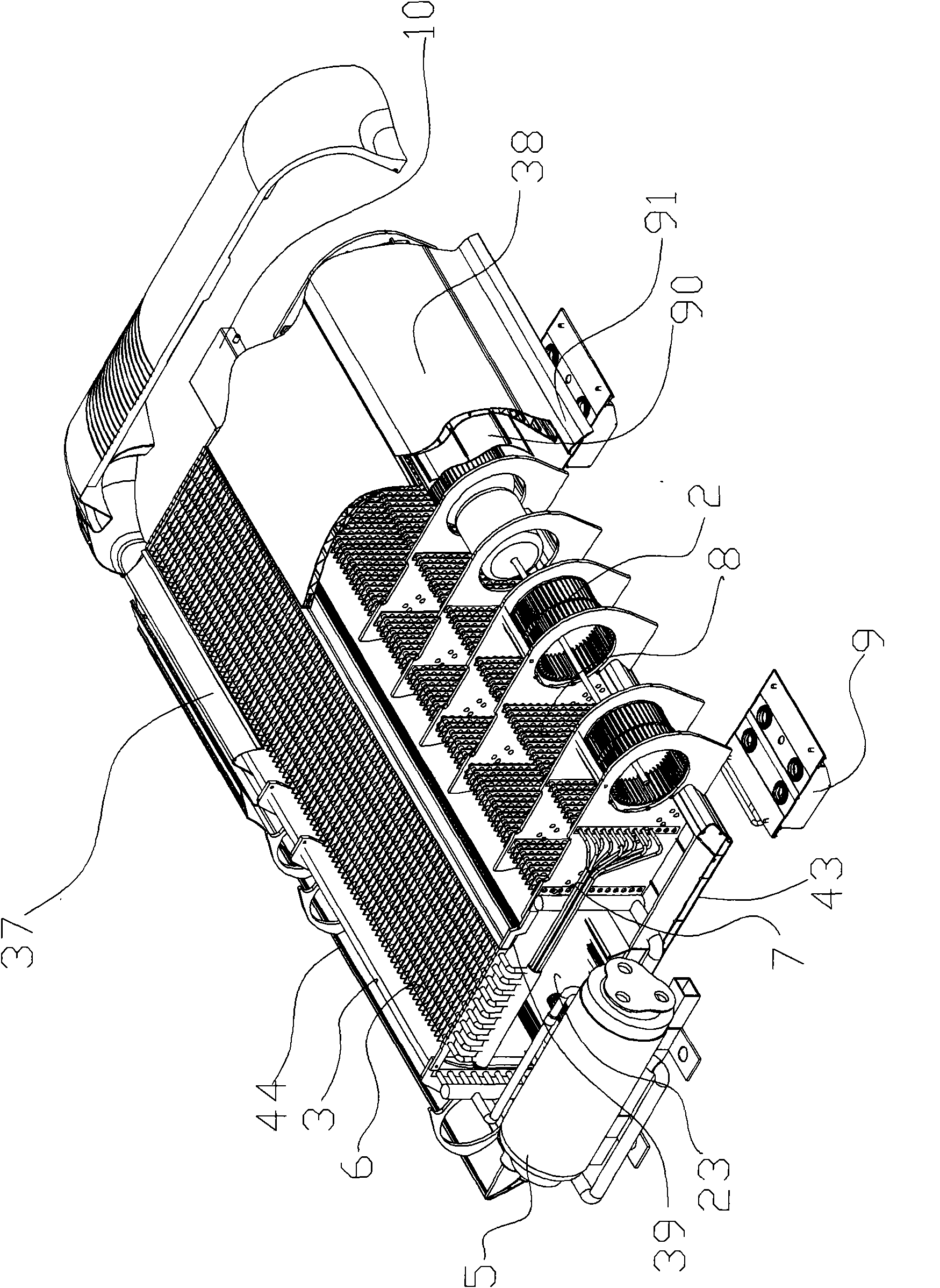 Multi-function modular profile structure air conditioner for vehicle