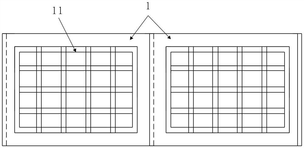 Semi-fabricated concrete guardrail and mounting method thereof